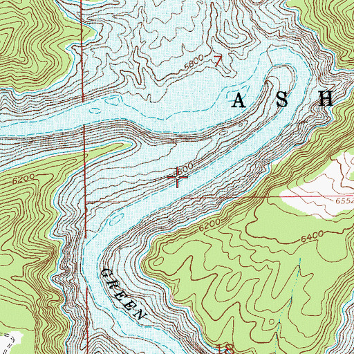 Topographic Map of Gold Point, UT