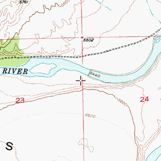 Topographic Map of Beaver Dam Camp, UT