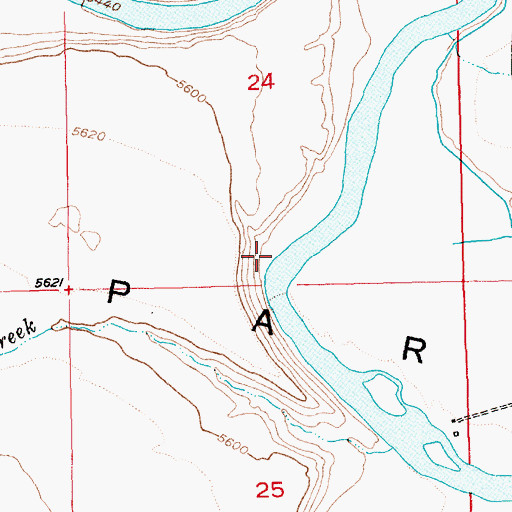 Topographic Map of Airstrip Camp, UT