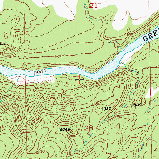 Topographic Map of Long Bend Camp, UT