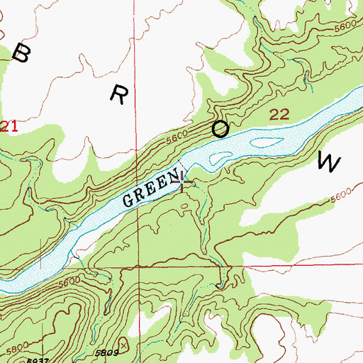 Topographic Map of Fire Flat Camp, UT