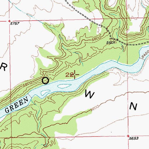 Topographic Map of Cottonwood Grove Camp, UT