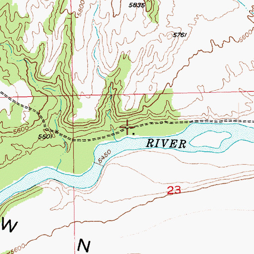 Topographic Map of John Jarvie Ranch (historical), UT
