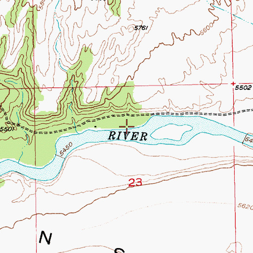 Topographic Map of Taylor Flat Bridge, UT