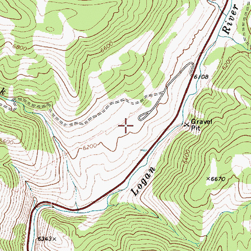 Topographic Map of Twin Creek Corral, UT