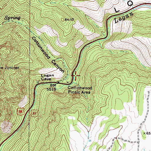 Topographic Map of Brachipad Summer Home Area, UT