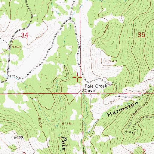 Topographic Map of Zeagher Cabin, UT