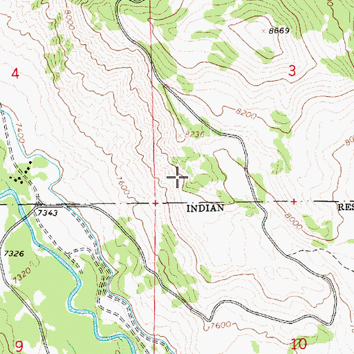 Topographic Map of Uinta Canyon Summer Homes, UT