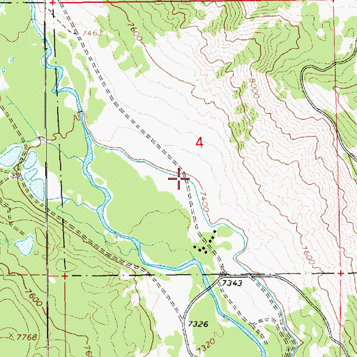 Topographic Map of Upper Uinta Canal Bridge, UT