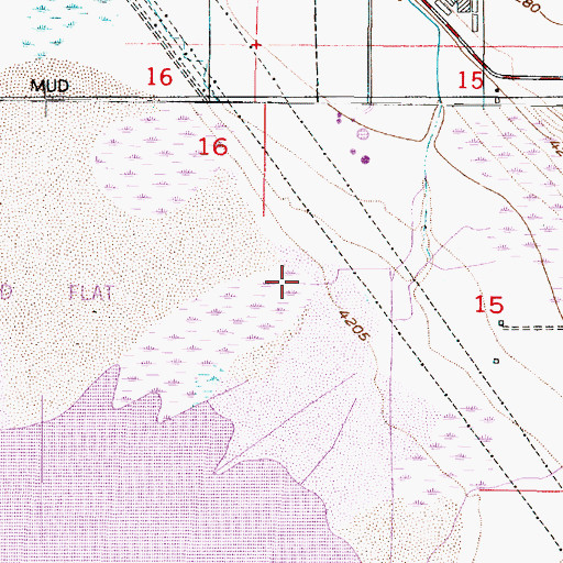 Topographic Map of Bair Creek, UT