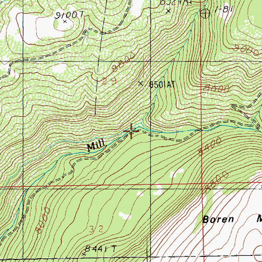 Topographic Map of Shuman Gulch, UT