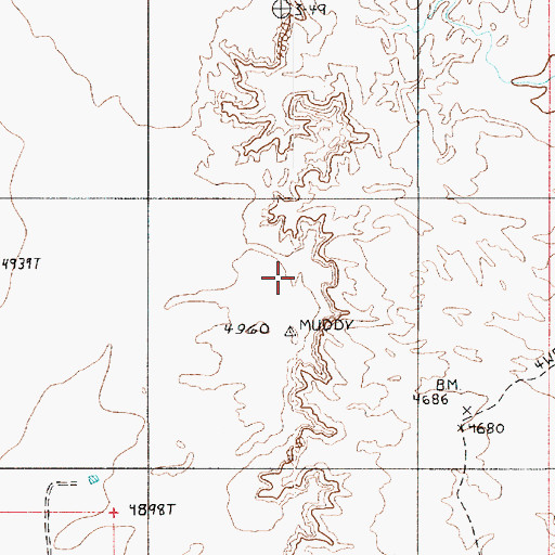 Topographic Map of Skyline Rim, UT