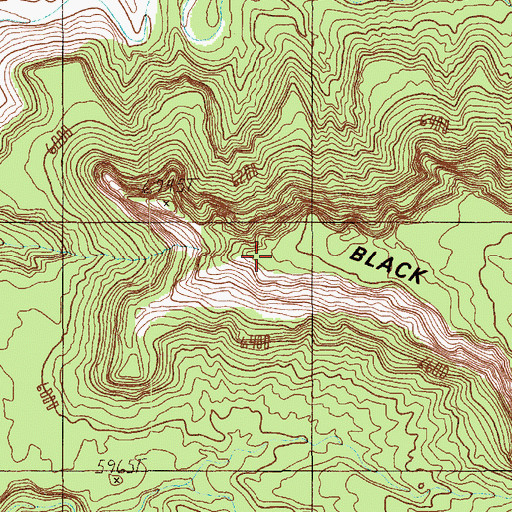 Topographic Map of Black Steer Point, UT