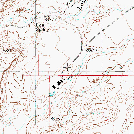 Topographic Map of Ant Knolls, UT