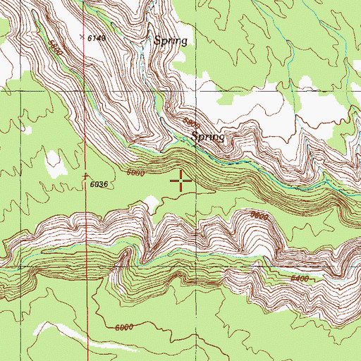 Topographic Map of Prehistoric Cave Spring Number Two (historical), UT