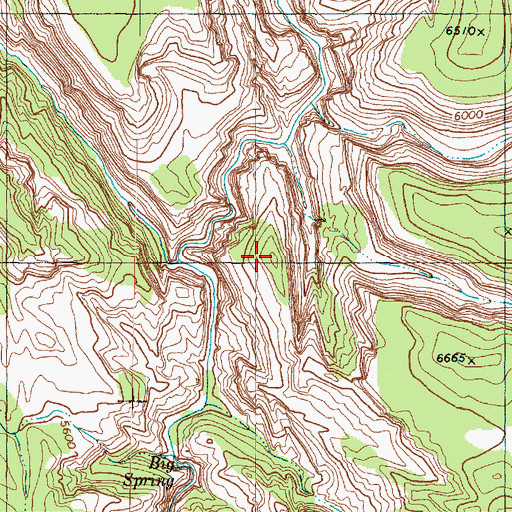 Topographic Map of Amphitheater Temple, UT