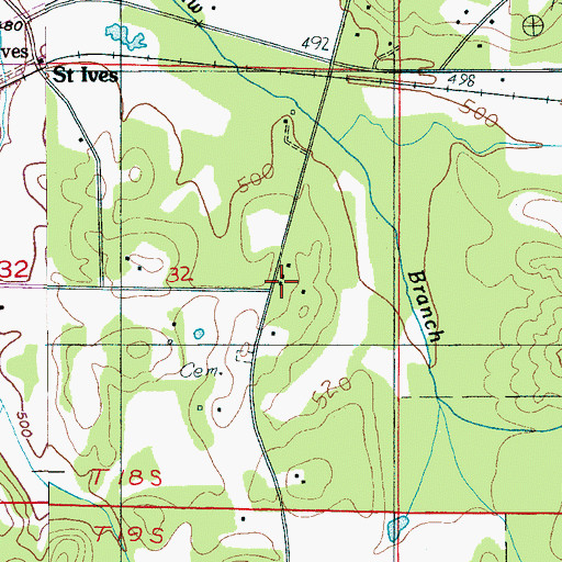 Topographic Map of Union School (historical), AL