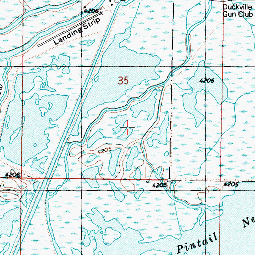 Topographic Map of Bear River Migratory Bird Refuge, UT