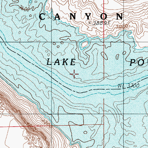 Topographic Map of Bennetts Oil Field, UT