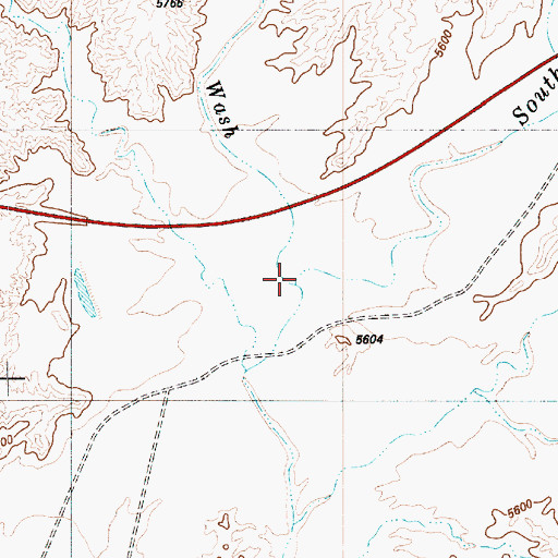 Topographic Map of Bitter Seep Wash, UT