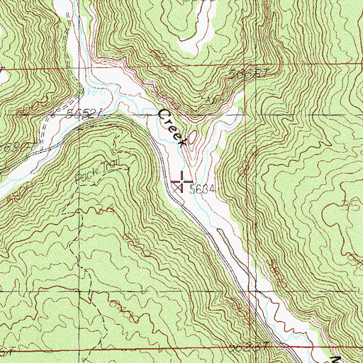 Topographic Map of Boulder Creek, UT