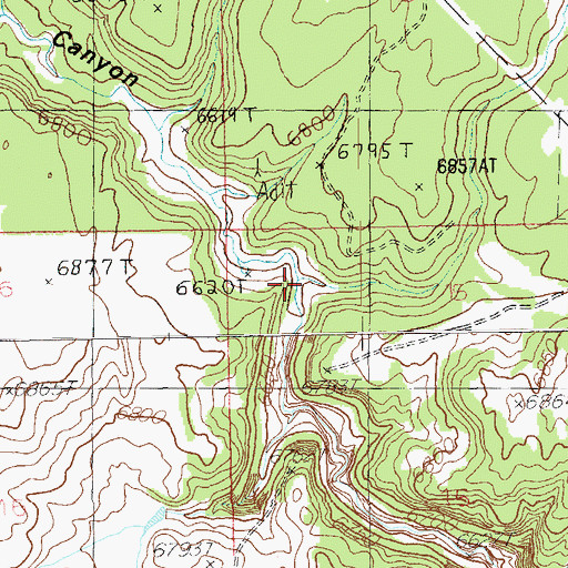Topographic Map of Buck Draw, UT
