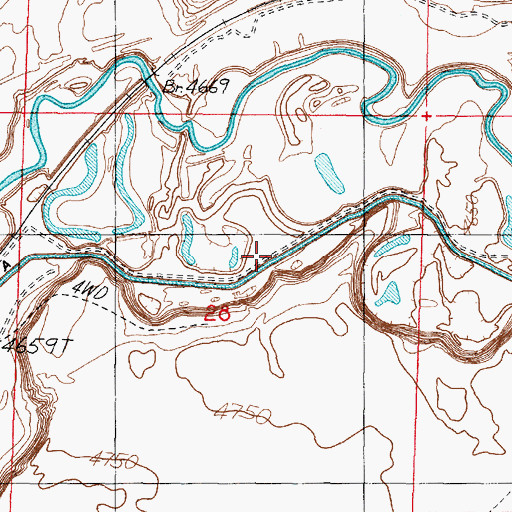 Topographic Map of Canal A, UT