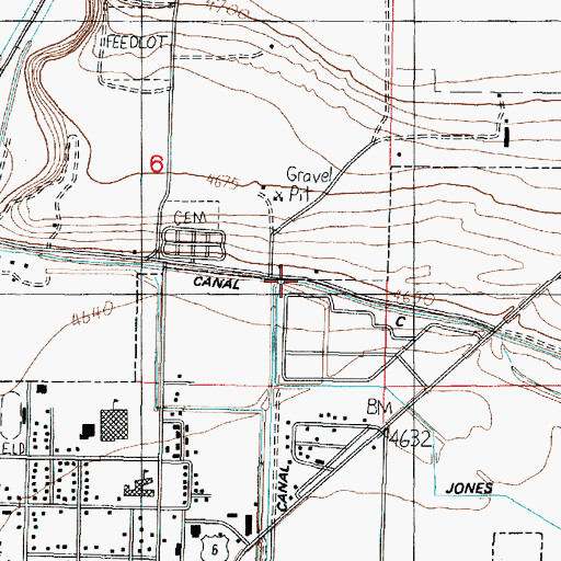 Topographic Map of Canal C, UT