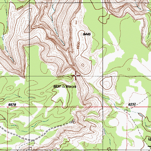 Topographic Map of Chimney Canyon, UT