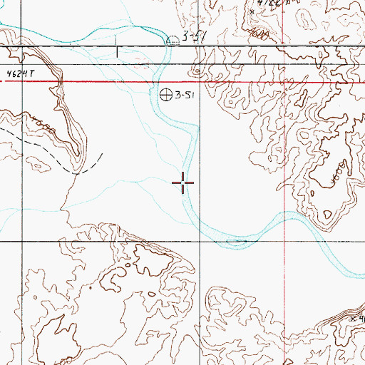 Topographic Map of Coal Mine Wash, UT