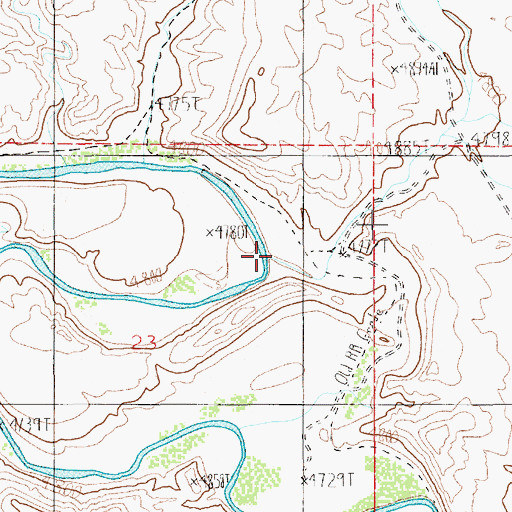 Topographic Map of Coleman Wash, UT