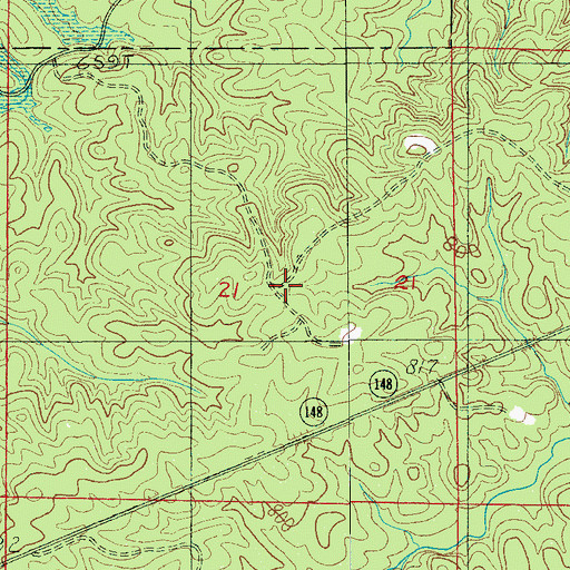 Topographic Map of Westview Cemetery, AL