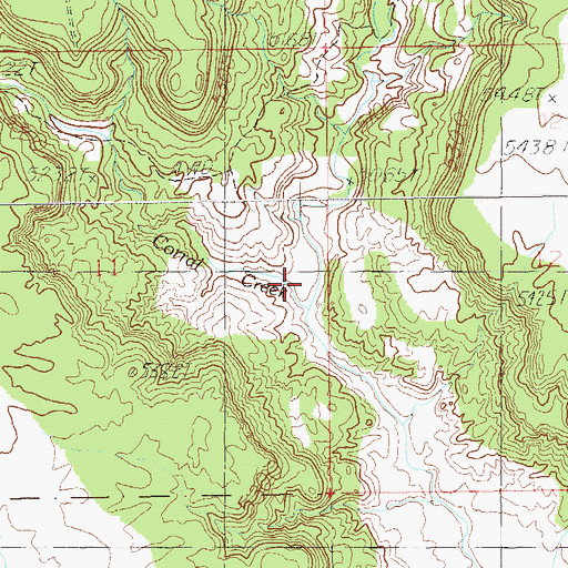 Topographic Map of Corral Canyon, UT