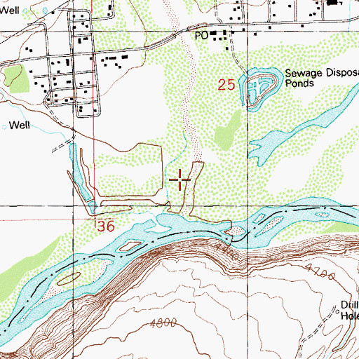 Topographic Map of Cottonwood Creek, UT