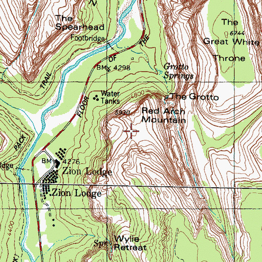 Topographic Map of Deer Trap, UT