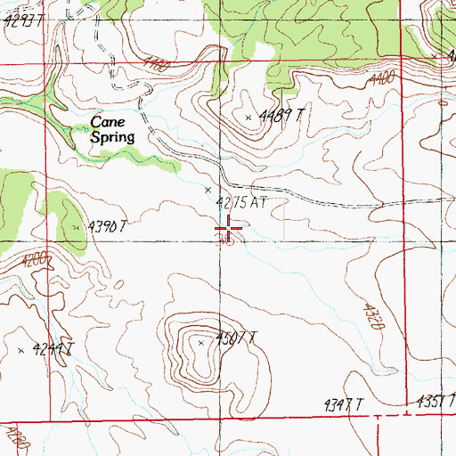 Topographic Map of Dry Gulch, UT