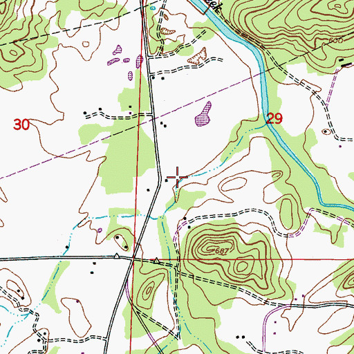 Topographic Map of Lake Whitwood, AL