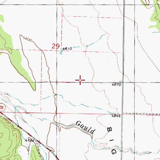 Topographic Map of Dutton Pass, UT