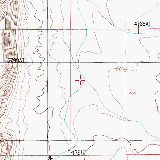Topographic Map of East Copper Creek, UT