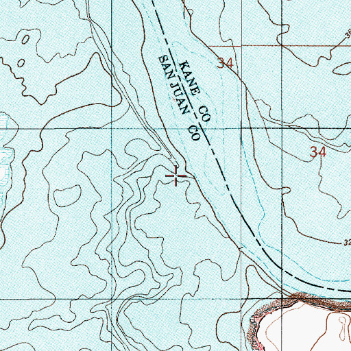 Topographic Map of Face Canyon (historical), UT