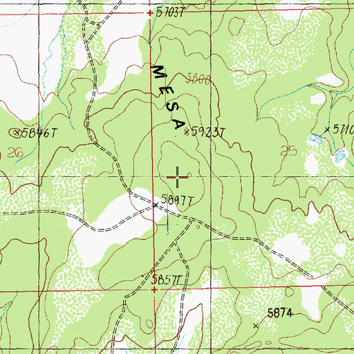 Topographic Map of Flat Iron Mesa, UT