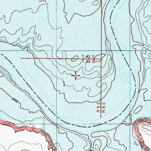 Topographic Map of Gunsight Bar, UT