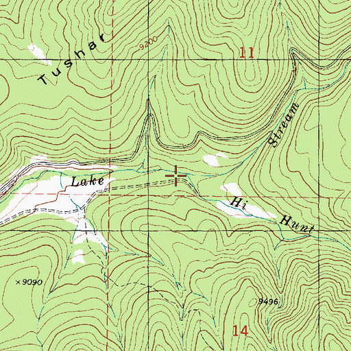 Topographic Map of Hi Hunt Creek, UT