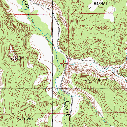 Topographic Map of Hog Canyon, UT