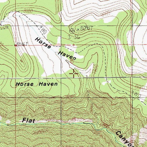 Topographic Map of Horse Haven Summit, UT