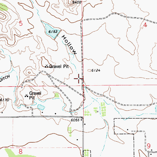 Topographic Map of Indian Hollow, UT