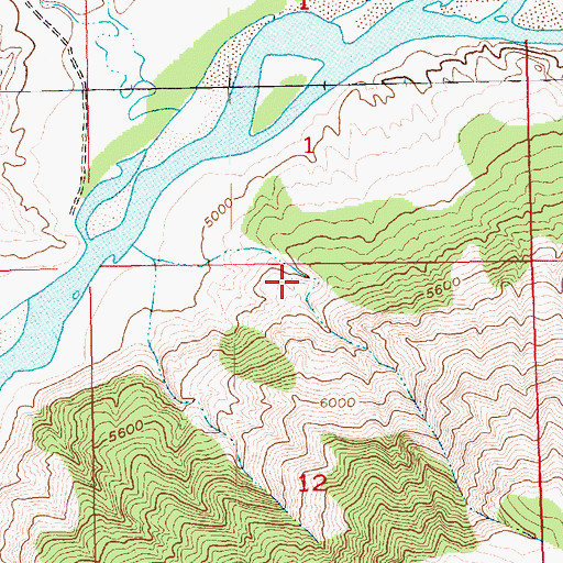 Topographic Map of Island Park Fault, UT