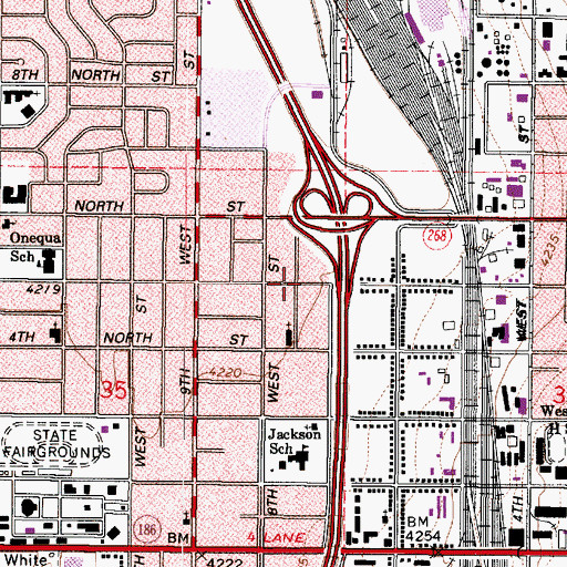 Topographic Map of Jackson Park, UT