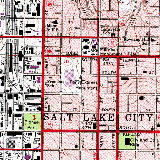 Topographic Map of Kilowatt Commons Park, UT