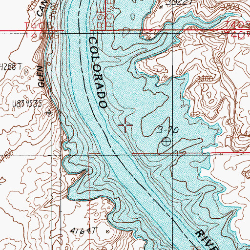 Topographic Map of Little Anna Bar (historical), UT